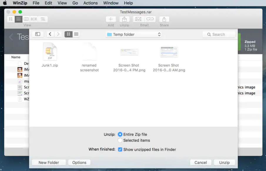Zip, Unzip, Protect, and Share Files on Mac with WinZip