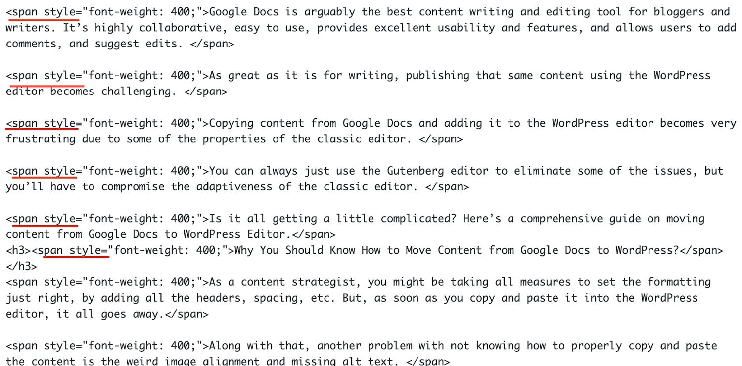How to Move Content from Google Docs to WordPress Editor