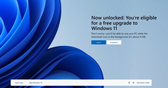 Windows 10 is nagging users with full-screen Windows 11 “free upgrade” notifications